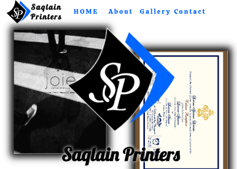 Saqlain Printers Website